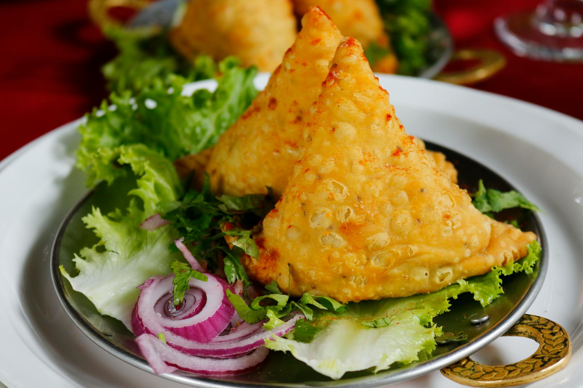 Crispy Ethiopian Sambuusa with Fresh Slaw