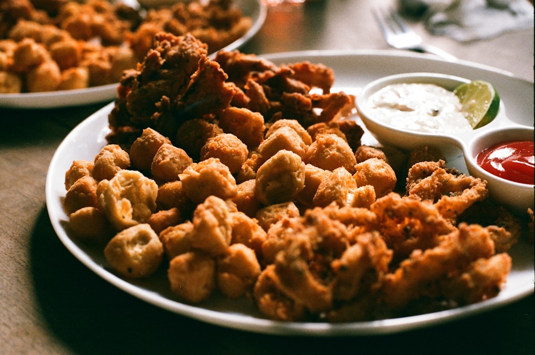 Crispy Fried Okra with Hot Honey