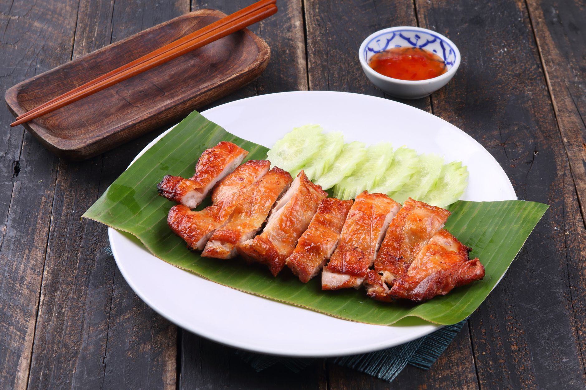 Crispy Garlic Soy Air Fryer Chicken Thighs