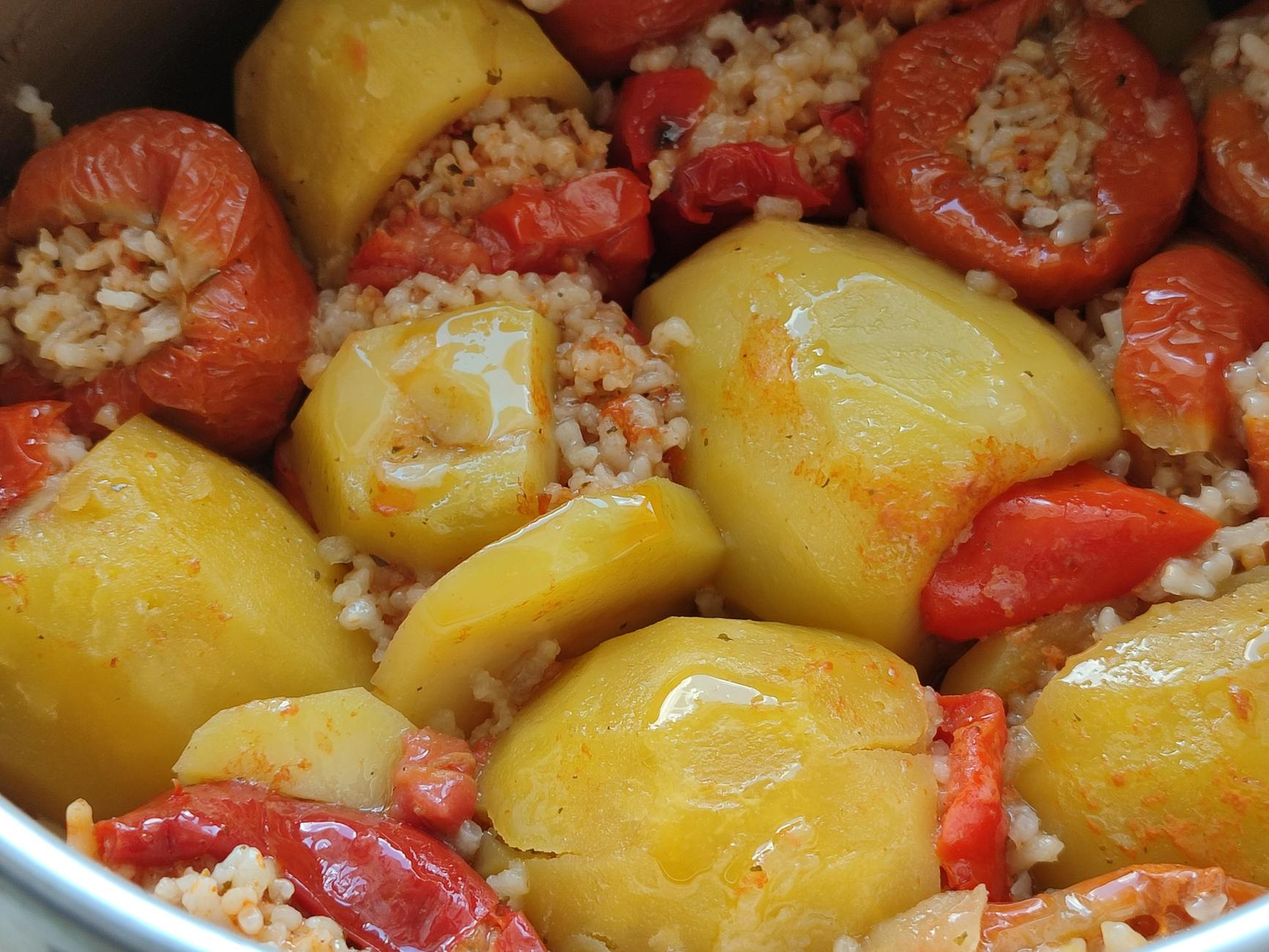 Crispy Herb Stuffed Peppers