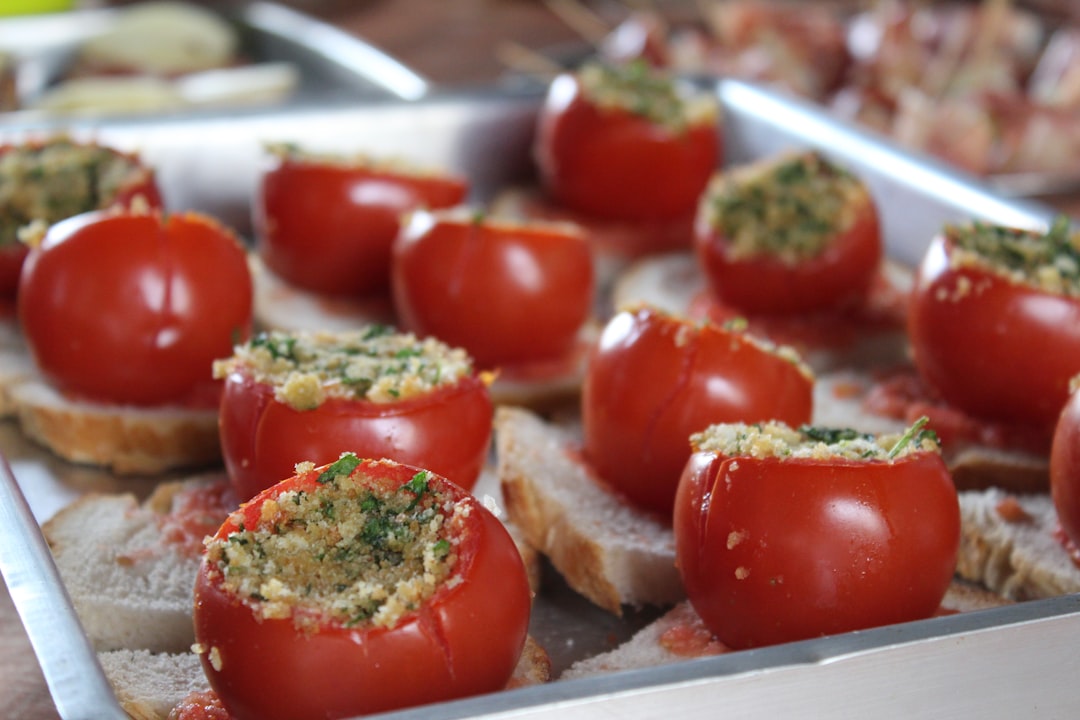 Crispy Herb Stuffed Tomatoes
