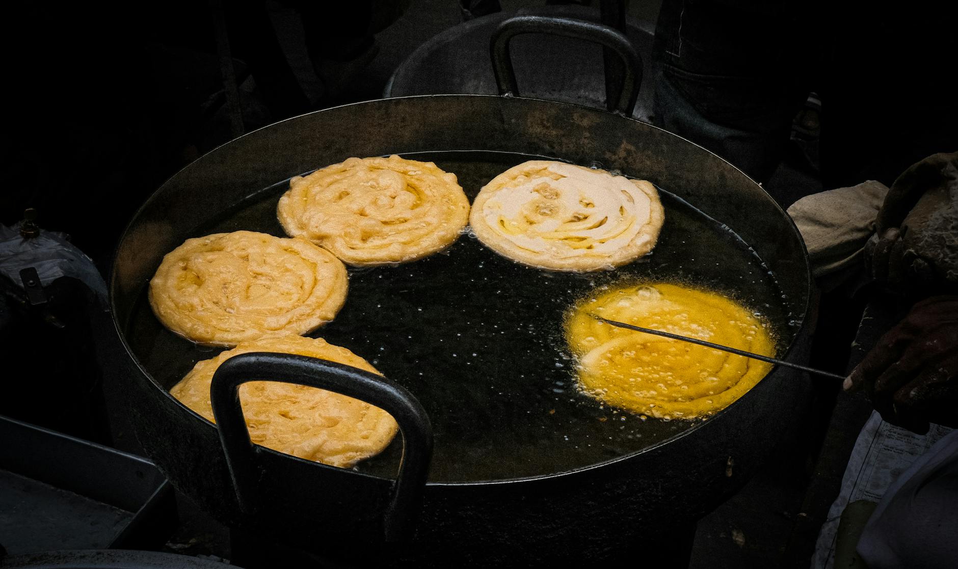 Crispy Jalebi Swirls with Orange Syrup