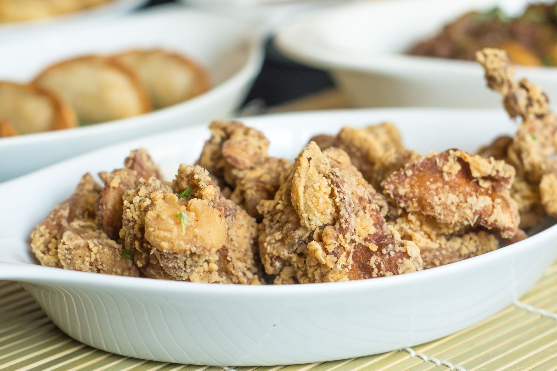 Crispy Karaage Chicken & Potstickers