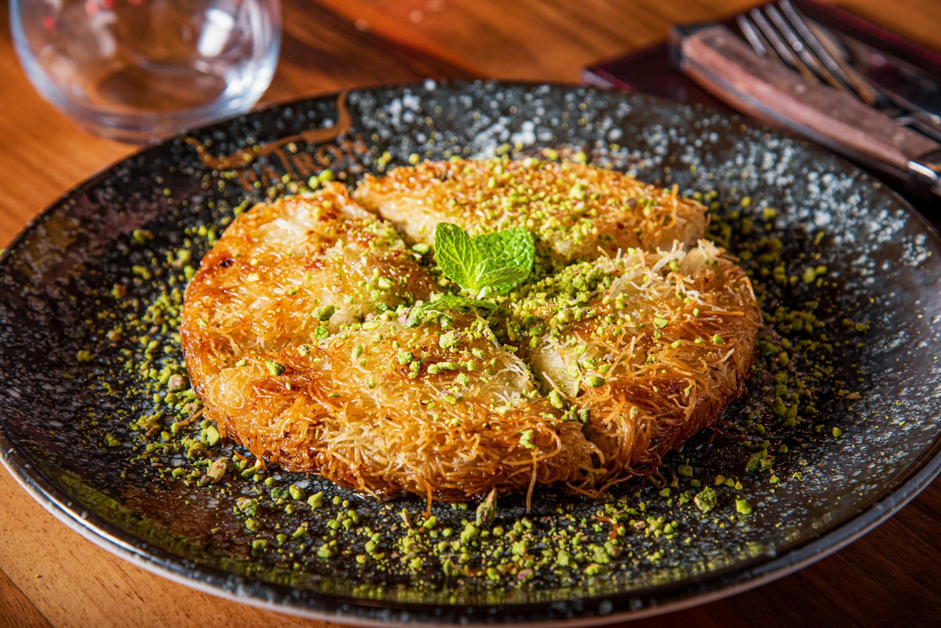 Crispy Konafa with Whipped Feta