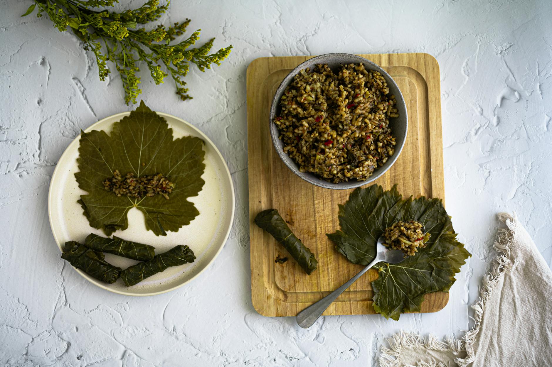 20-Min Crispy Lemon Dolmades