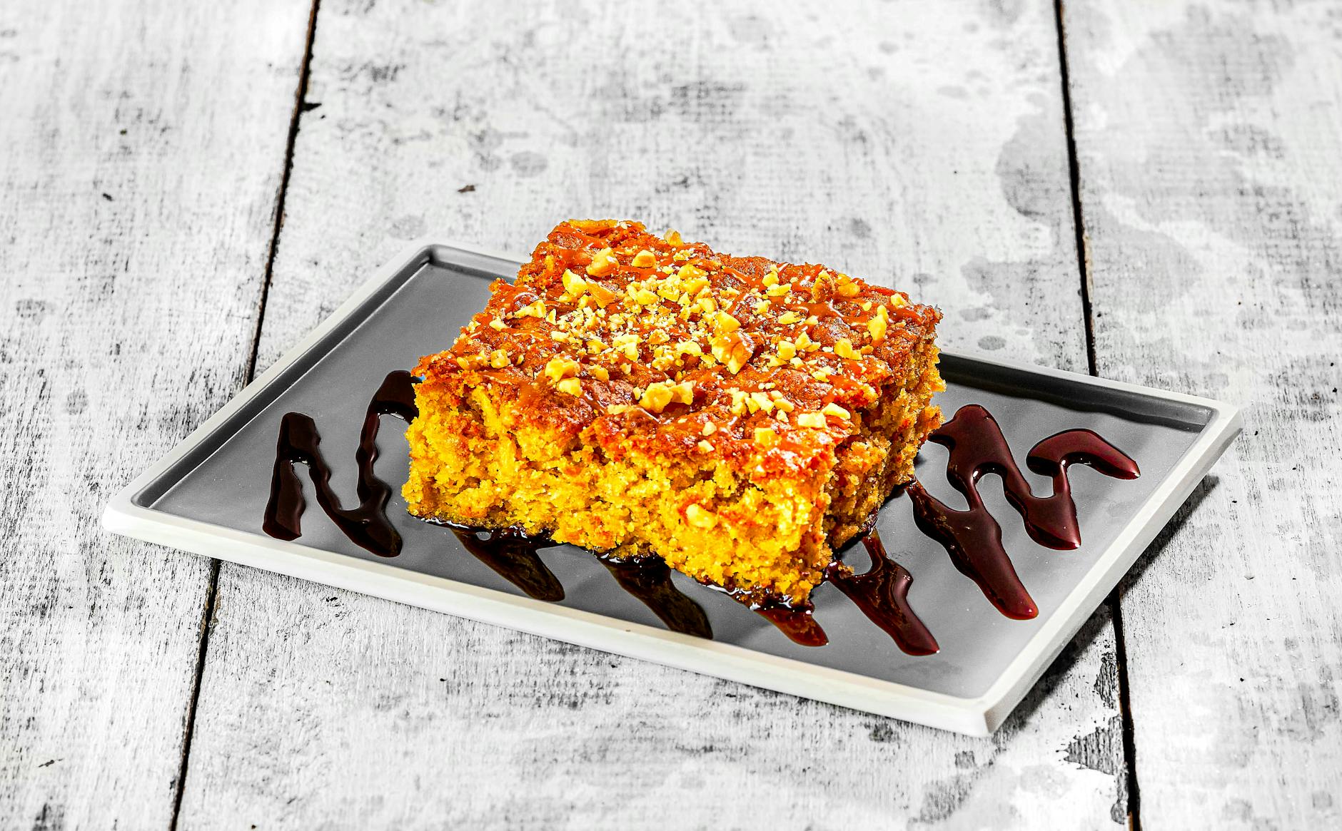 Crispy Lemon Ravani Cake
