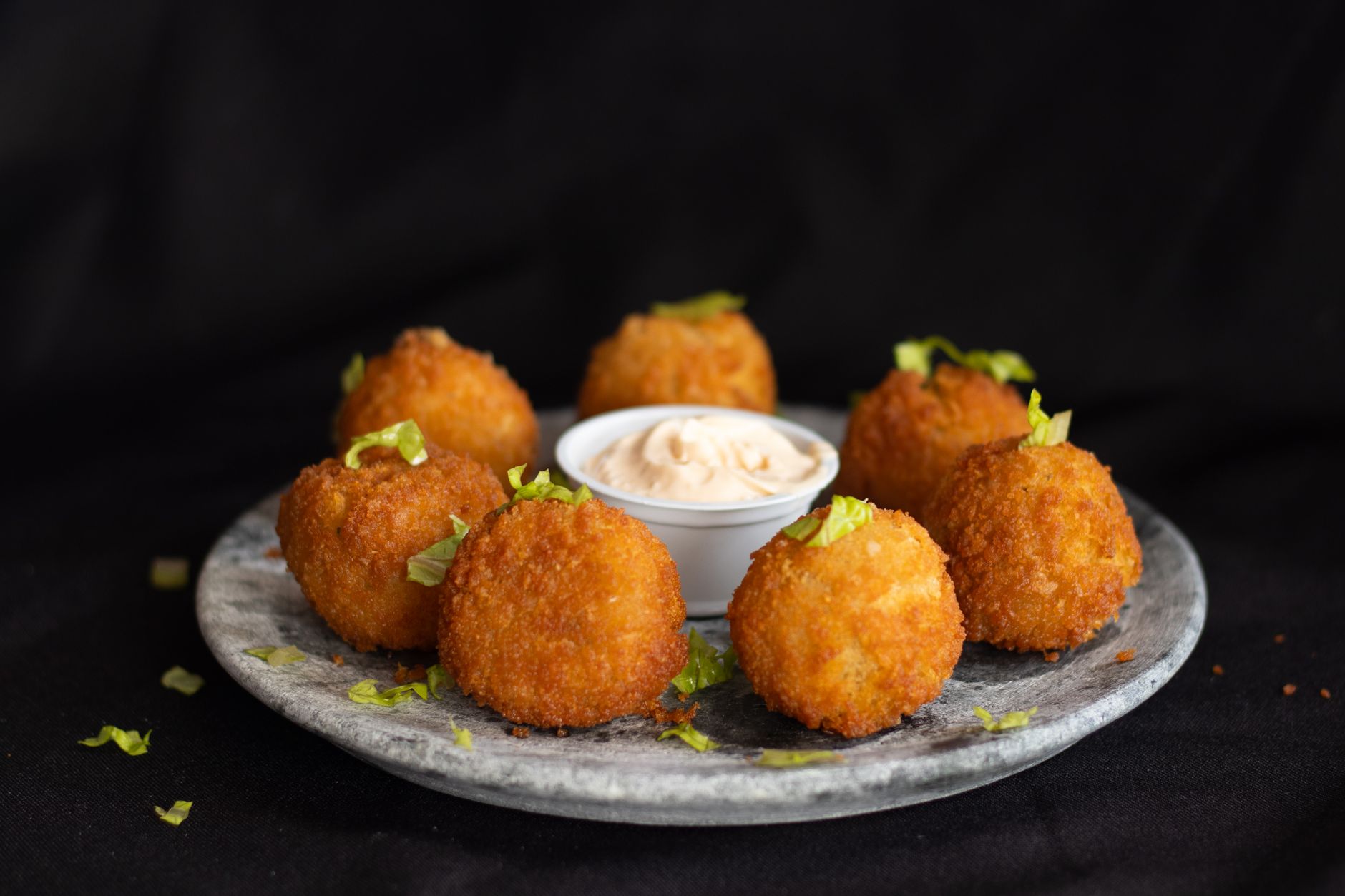 Crispy Malakoff Cheese Balls with Dipping Sauce