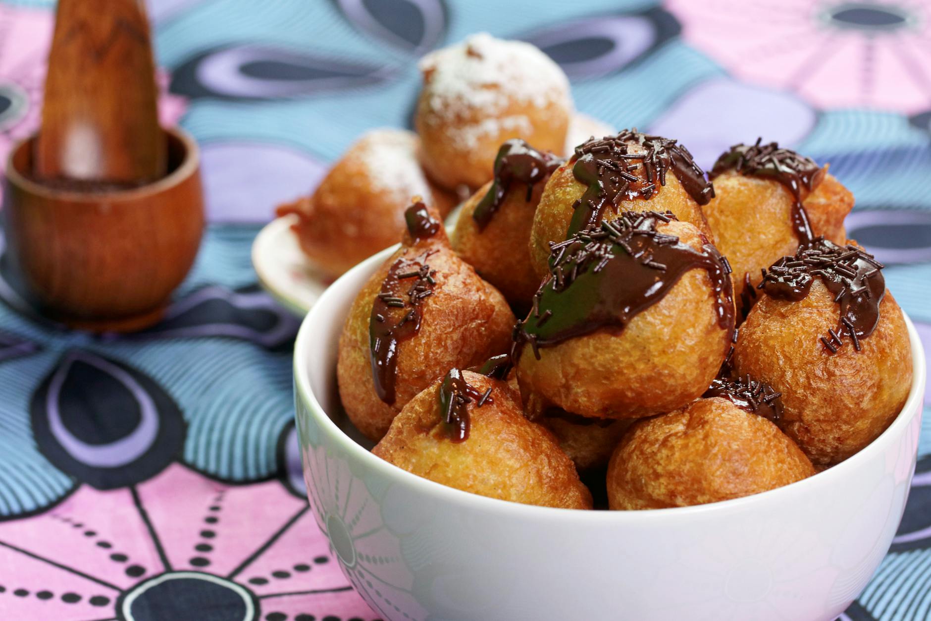 Crispy Mandazi with Coconut Sugar