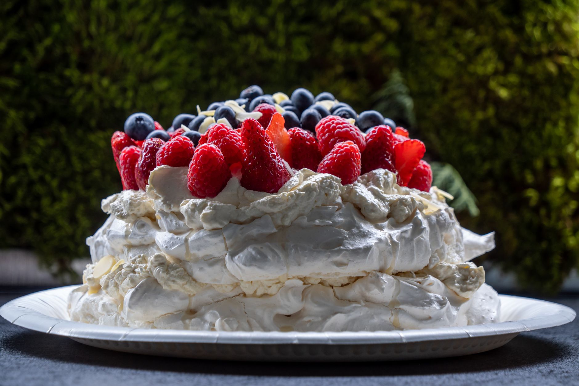 Crispy Meringue Nests with Whipped Cream & Berries