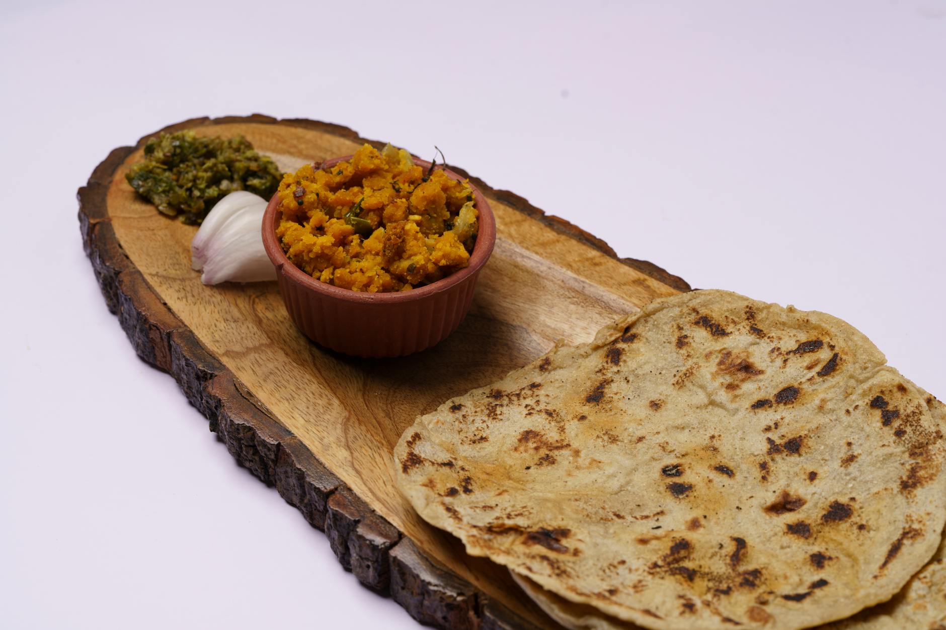 Crispy Missi Roti with Chili Oil