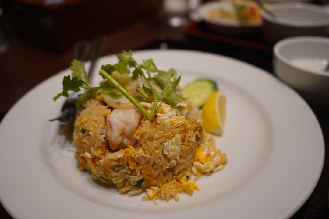 Crispy Mixed Fried Rice with Lemon & Cucumber