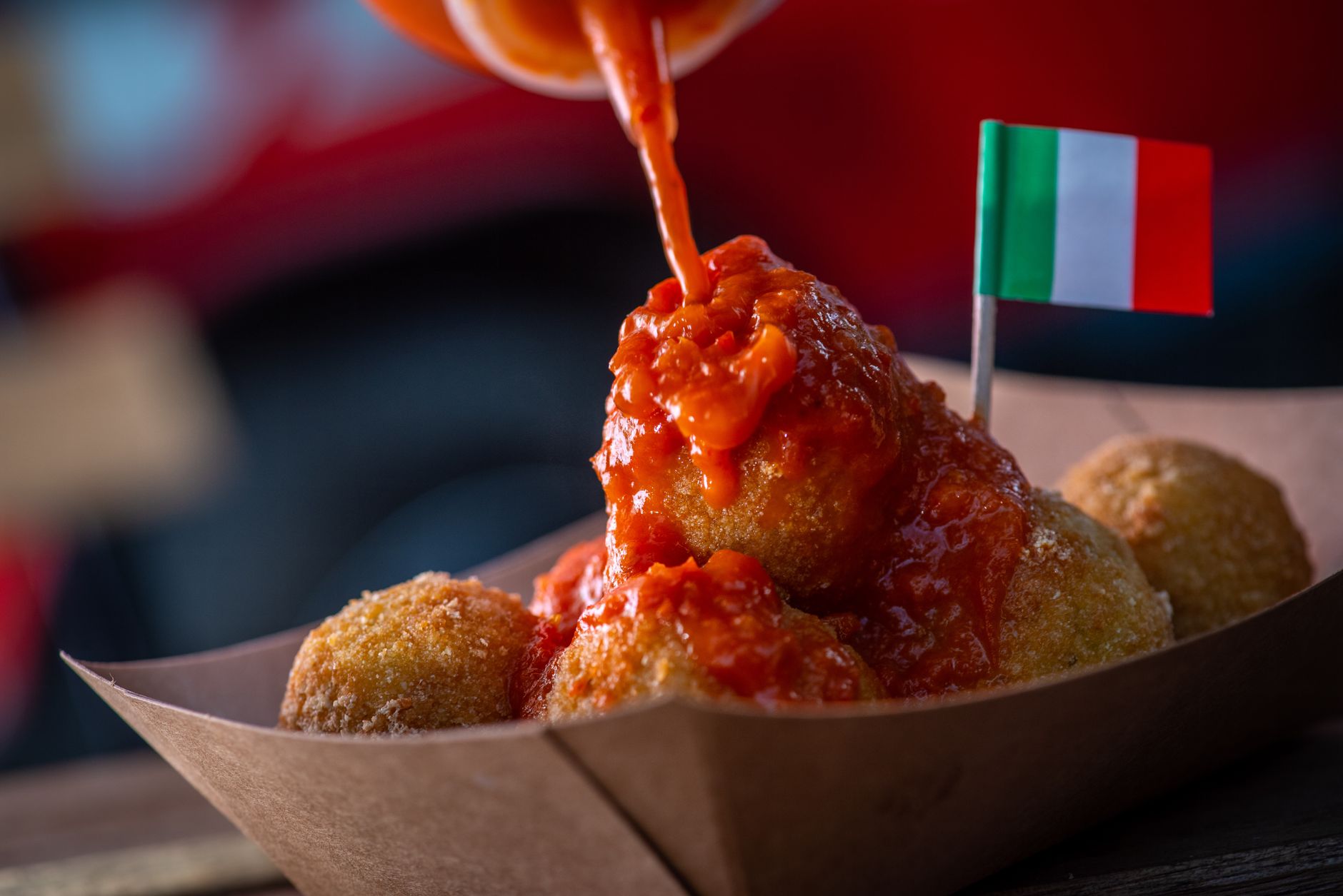 Crispy Mozzarella Balls with Marinara
