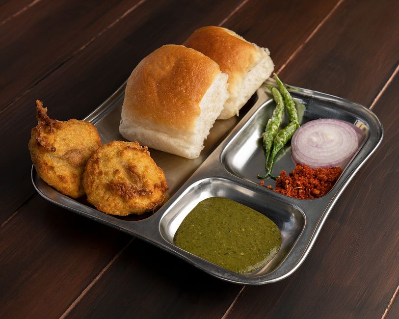 Crispy Onion Bhaji with Double Chutney