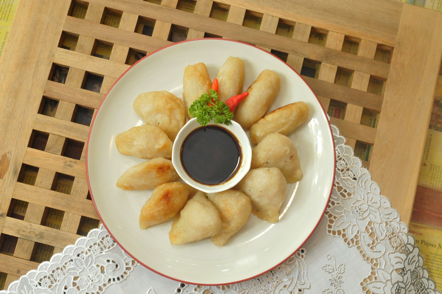 25-Min Crispy Pempek with Cuko Sauce