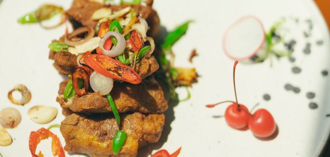 Crispy Pork Belly with Chili & Shallot Salad