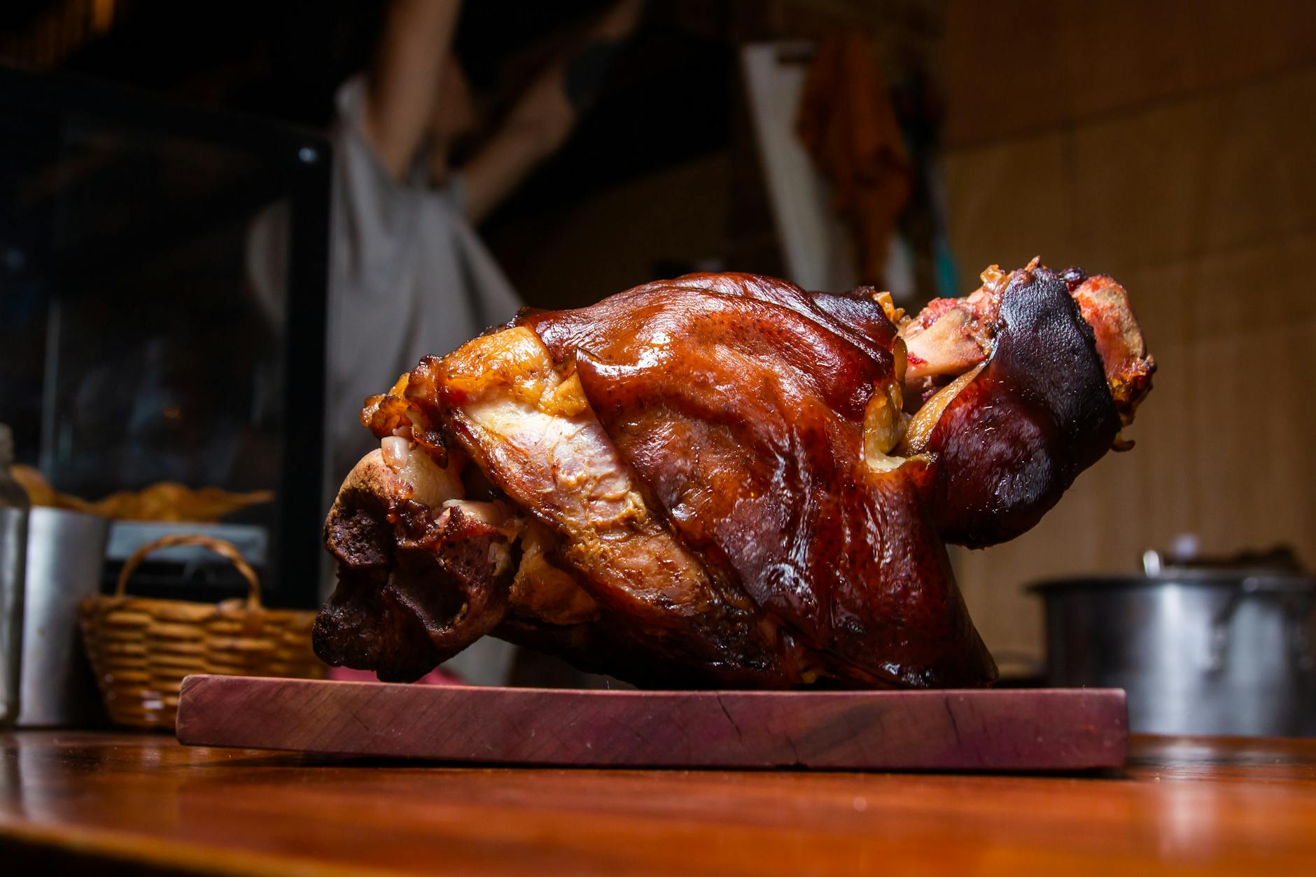 Crispy Pork Knuckle with Caraway & Beer