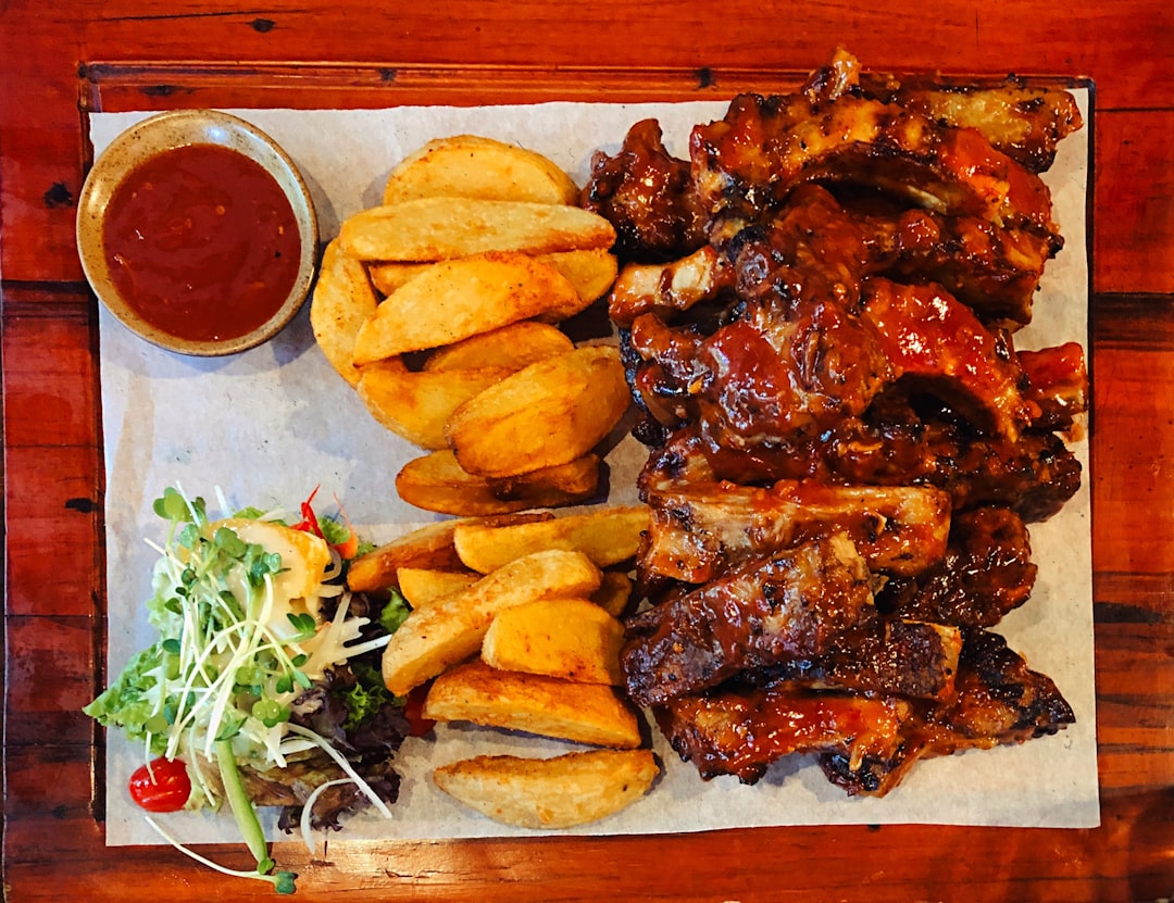 Crispy Pork Ribs with Mustard & Thyme