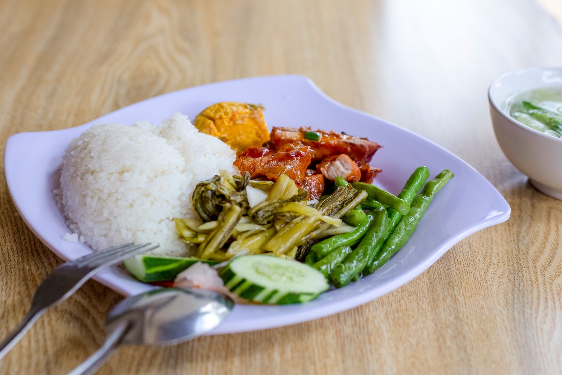 Crispy Pork & Rice Broken