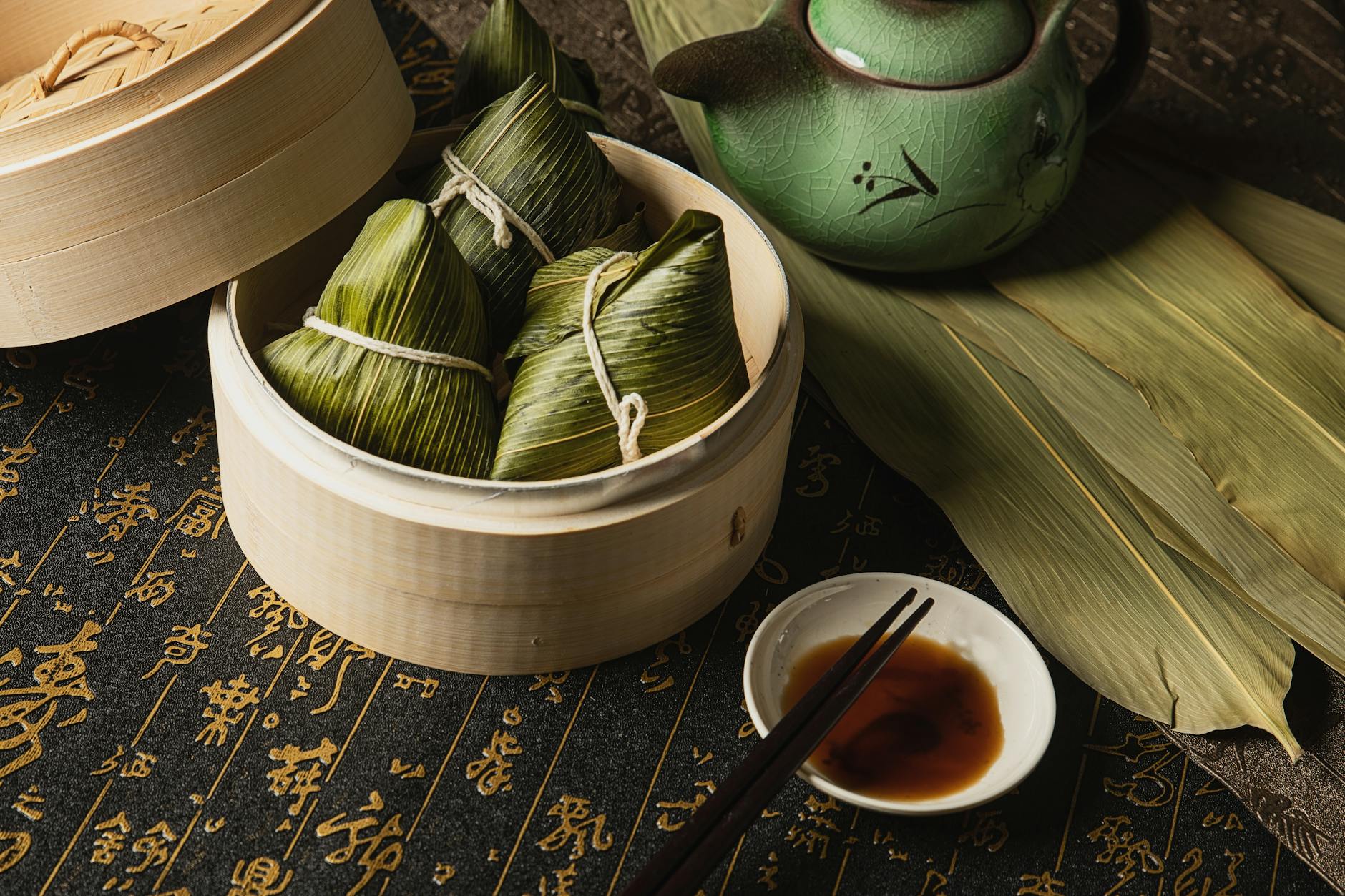 25-Min Crispy Pork Zongzi with Soy Dip