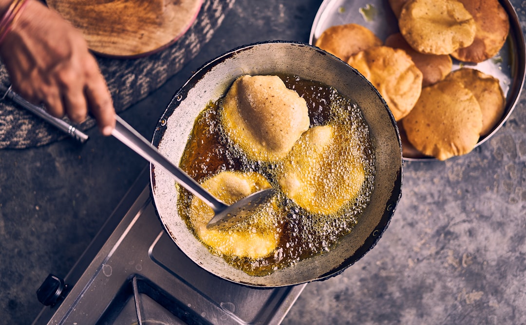Crispy Puri with Spiced Potato Filling