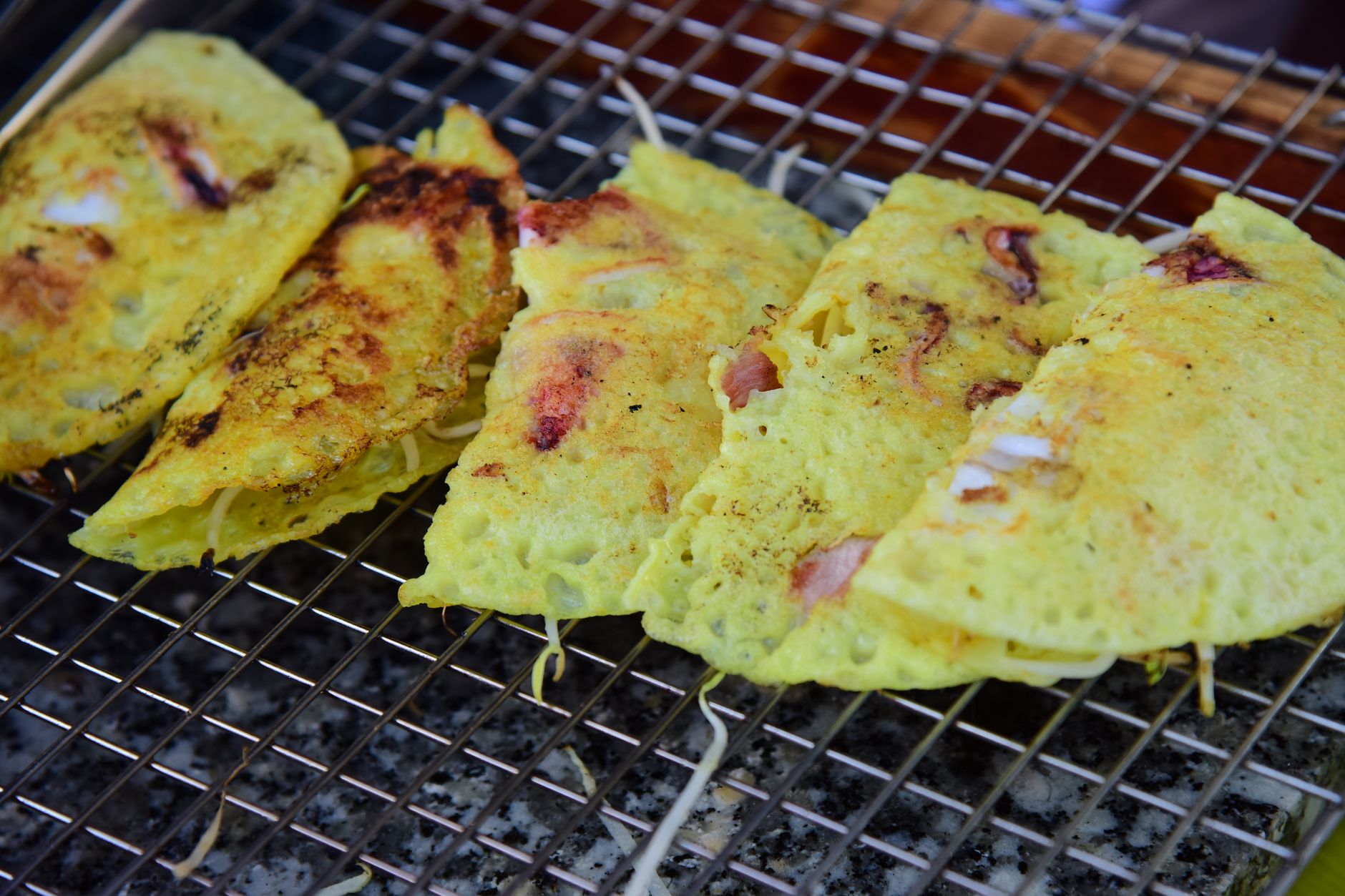 Crispy Seafood Banh Xeo (Vietnamese Sizzle Crepe)