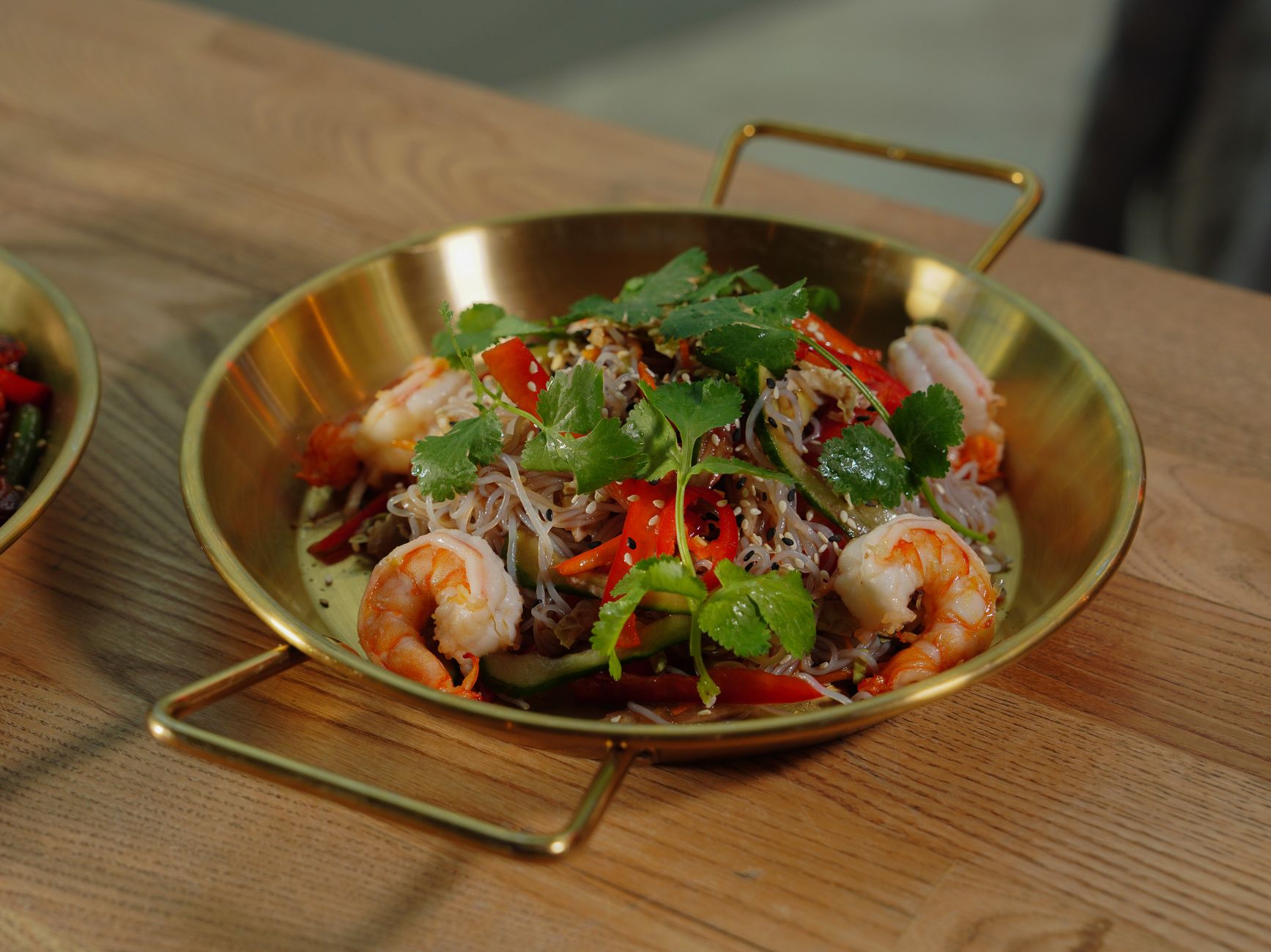 Crispy Seafood Vermicelli with Chili Oil