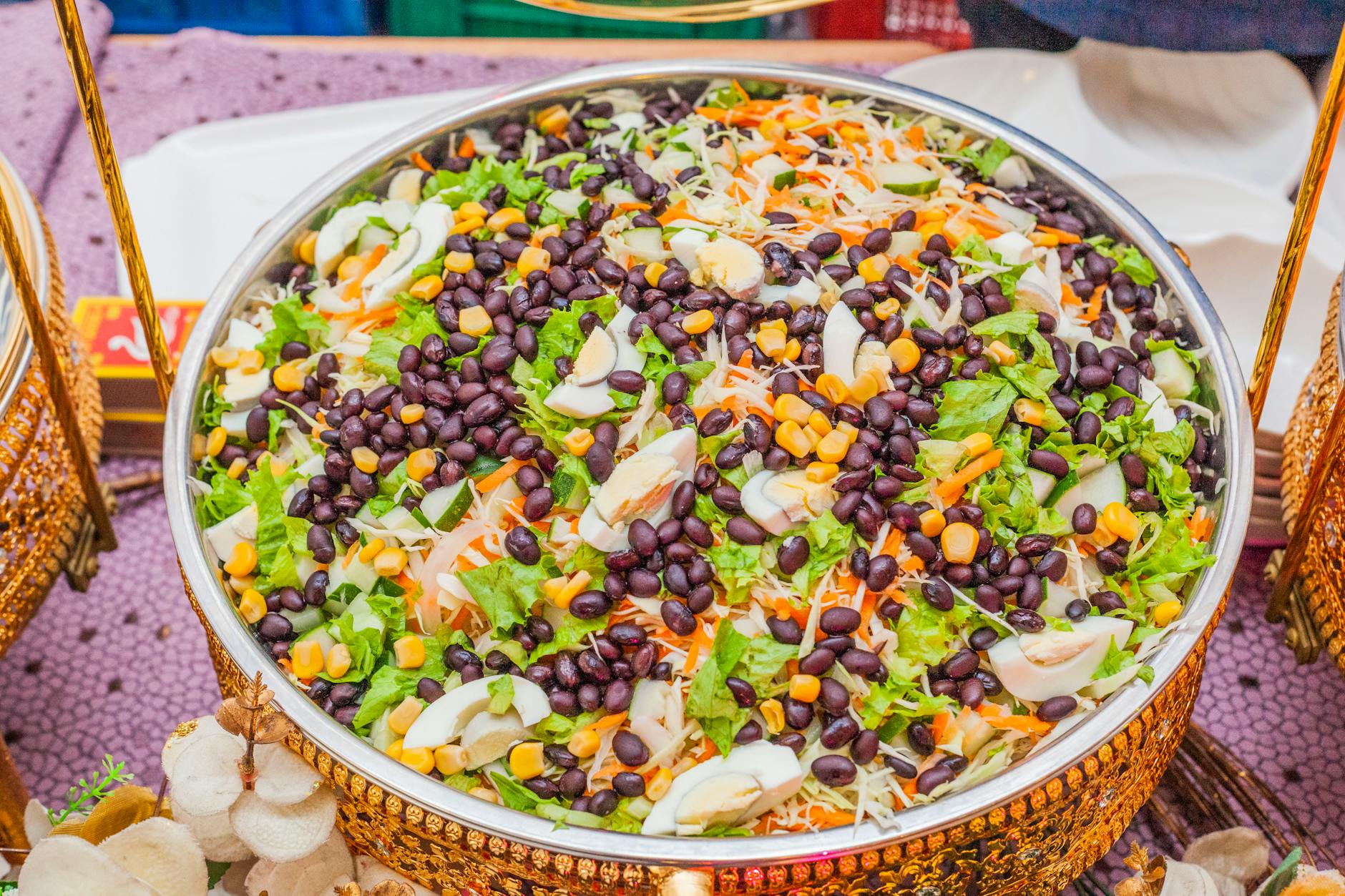 Crispy Shrimp Chip Black Bean Salad