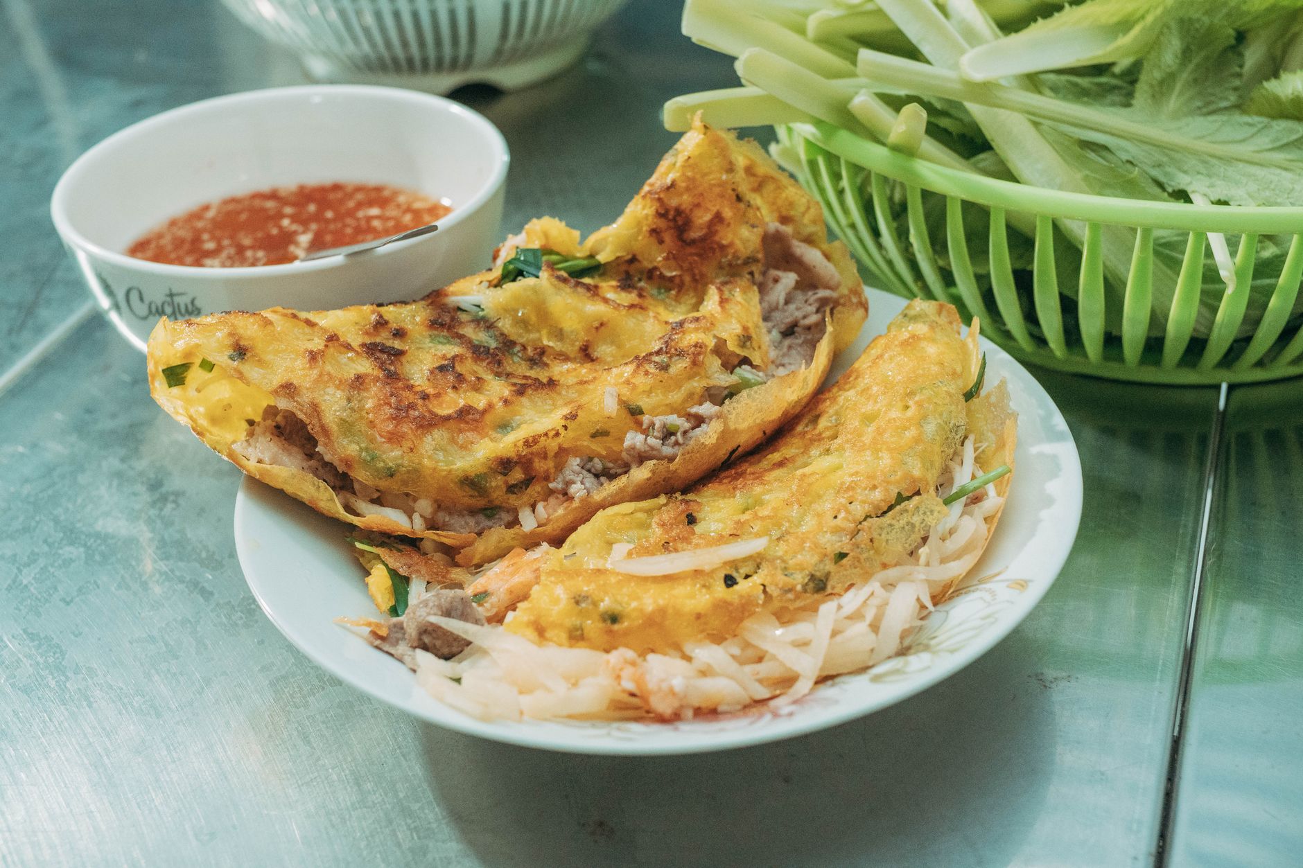 Crispy Shrimp & Squid Crepes