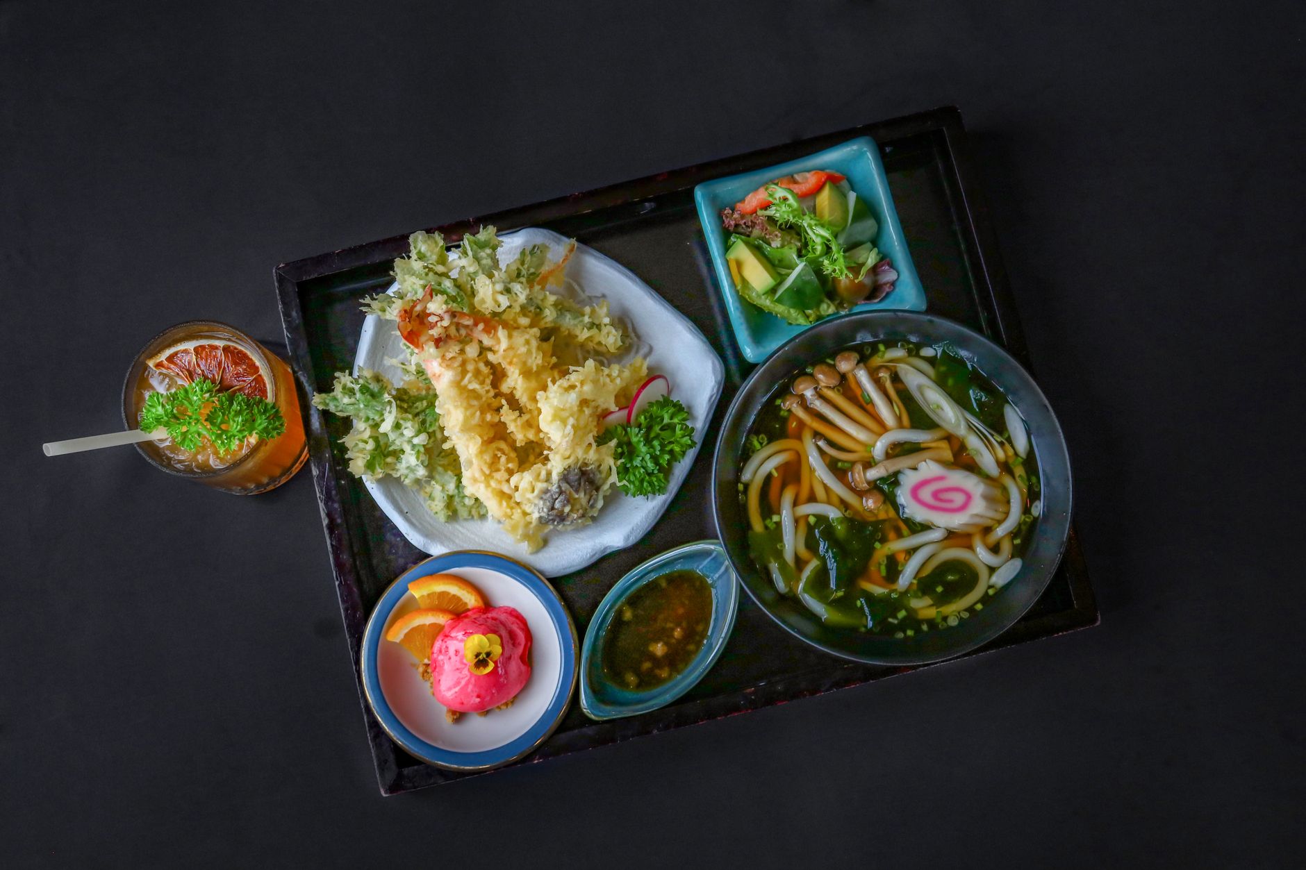 20-Min Crispy Shrimp Tempura Noodle Bowl