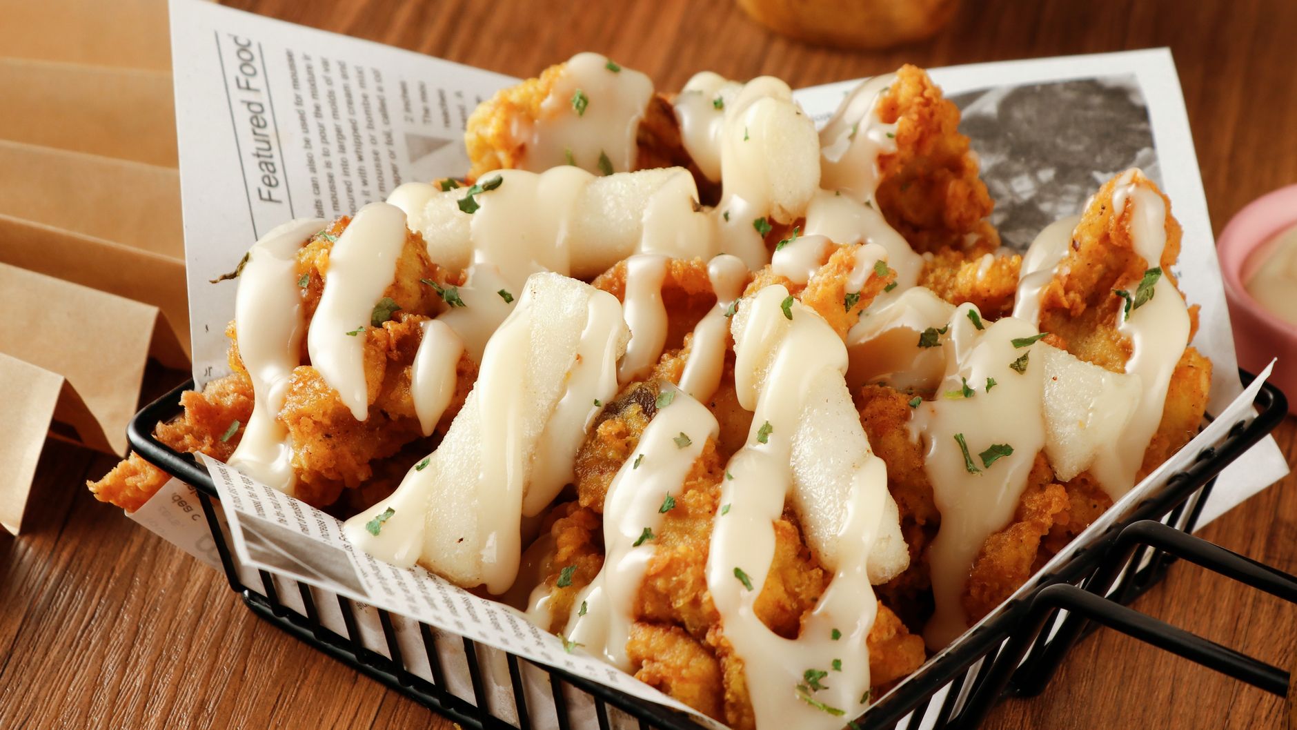 Crispy Snow Cheese Fried Chicken