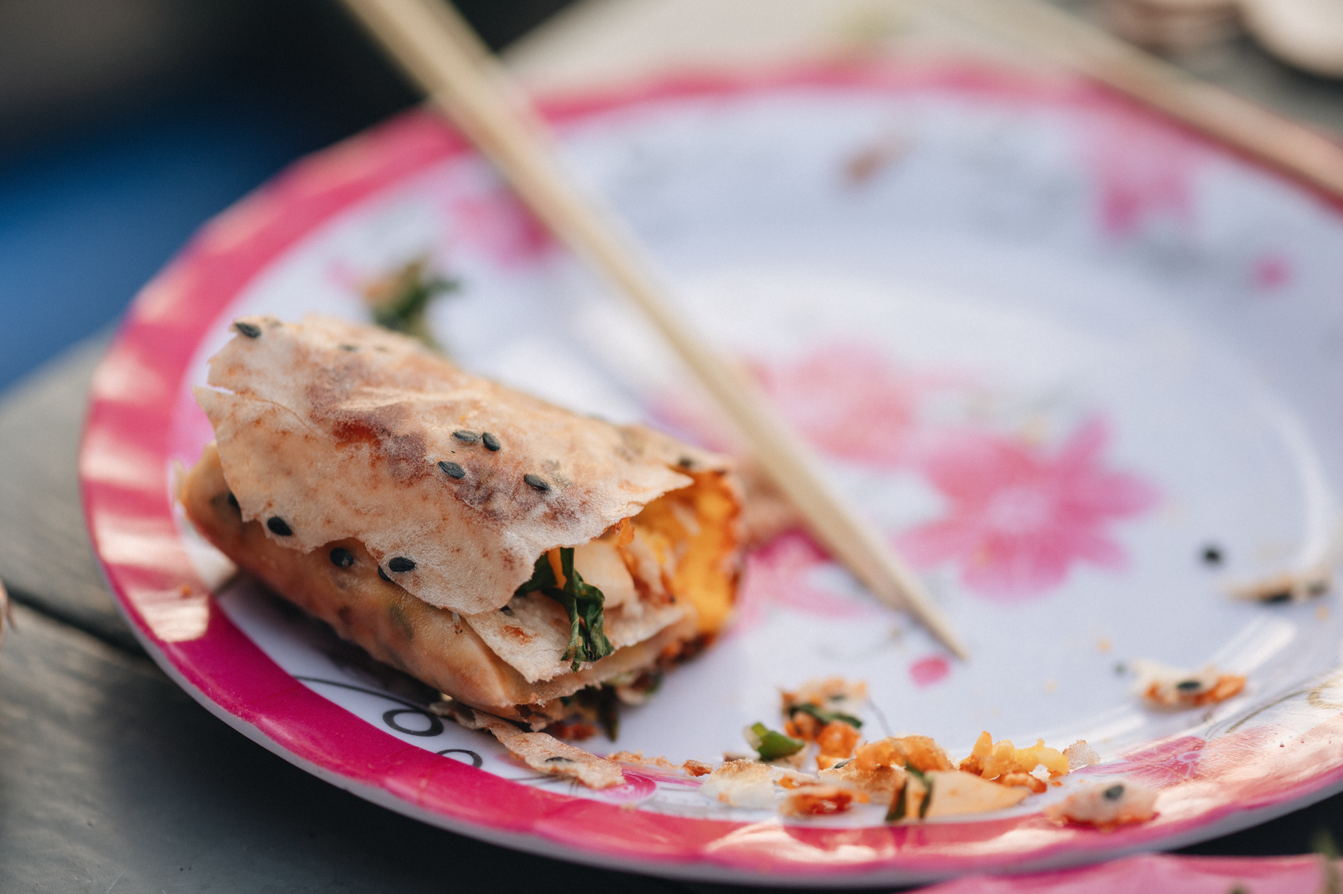 Crispy Soy Egg Pancake Roll