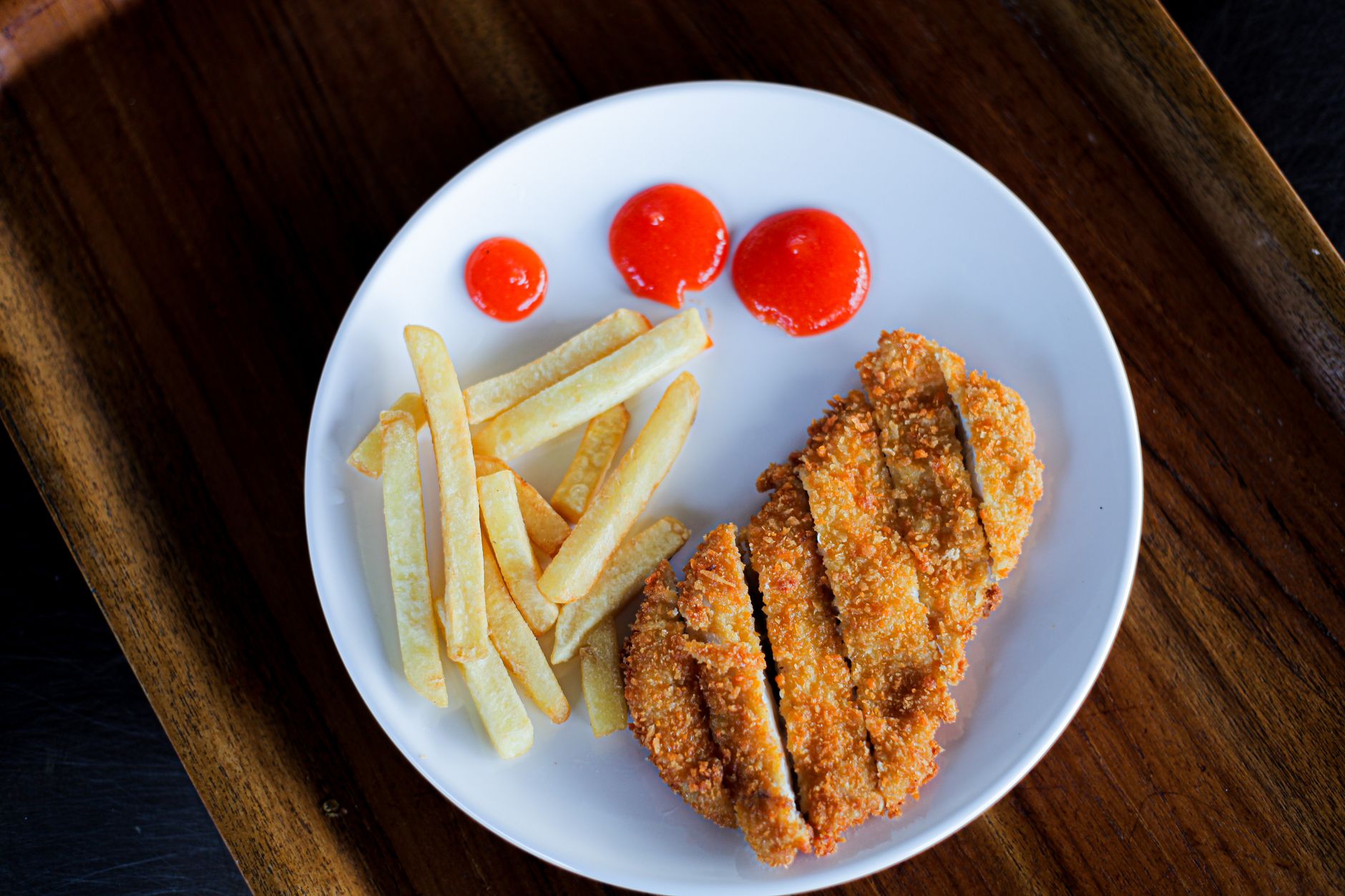 Crispy Taiwanese Chicken with Fries & Chili