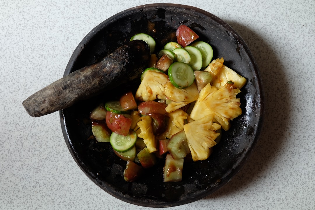 Crispy Vegetable Rojak with Peanut Sauce