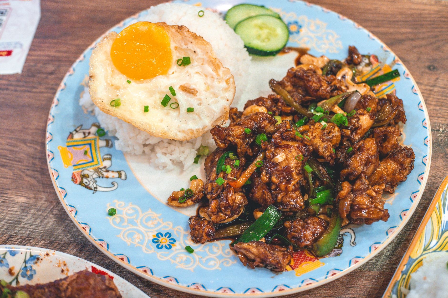Curry Paste Fried Rice Bowl with Crispy Egg