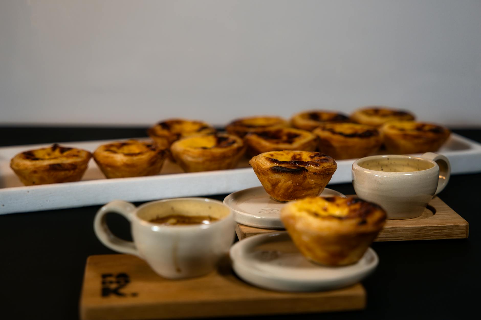 25-Minute Custard Tarts with Espresso