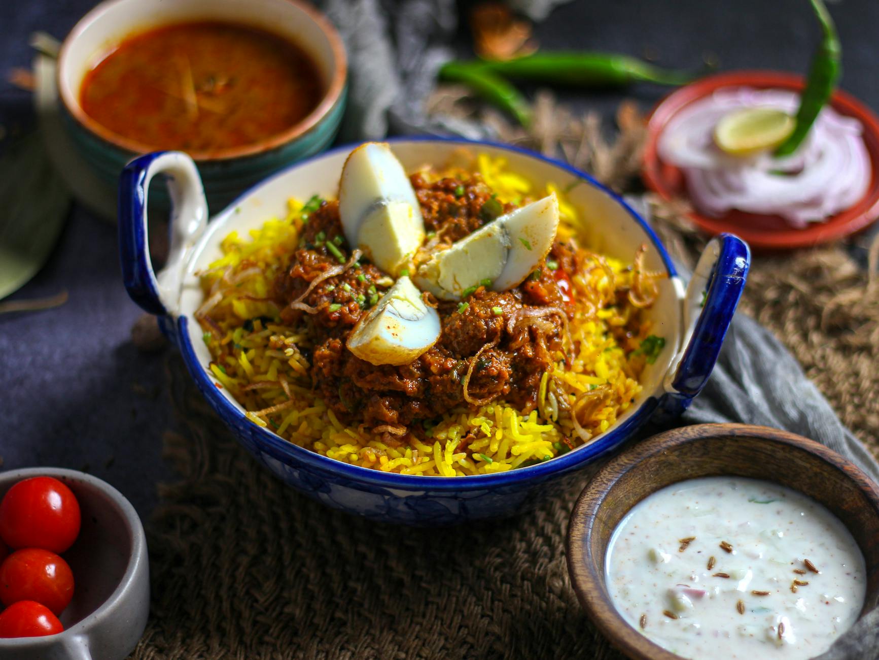 20-Min Egg Biryani Rice Bowl