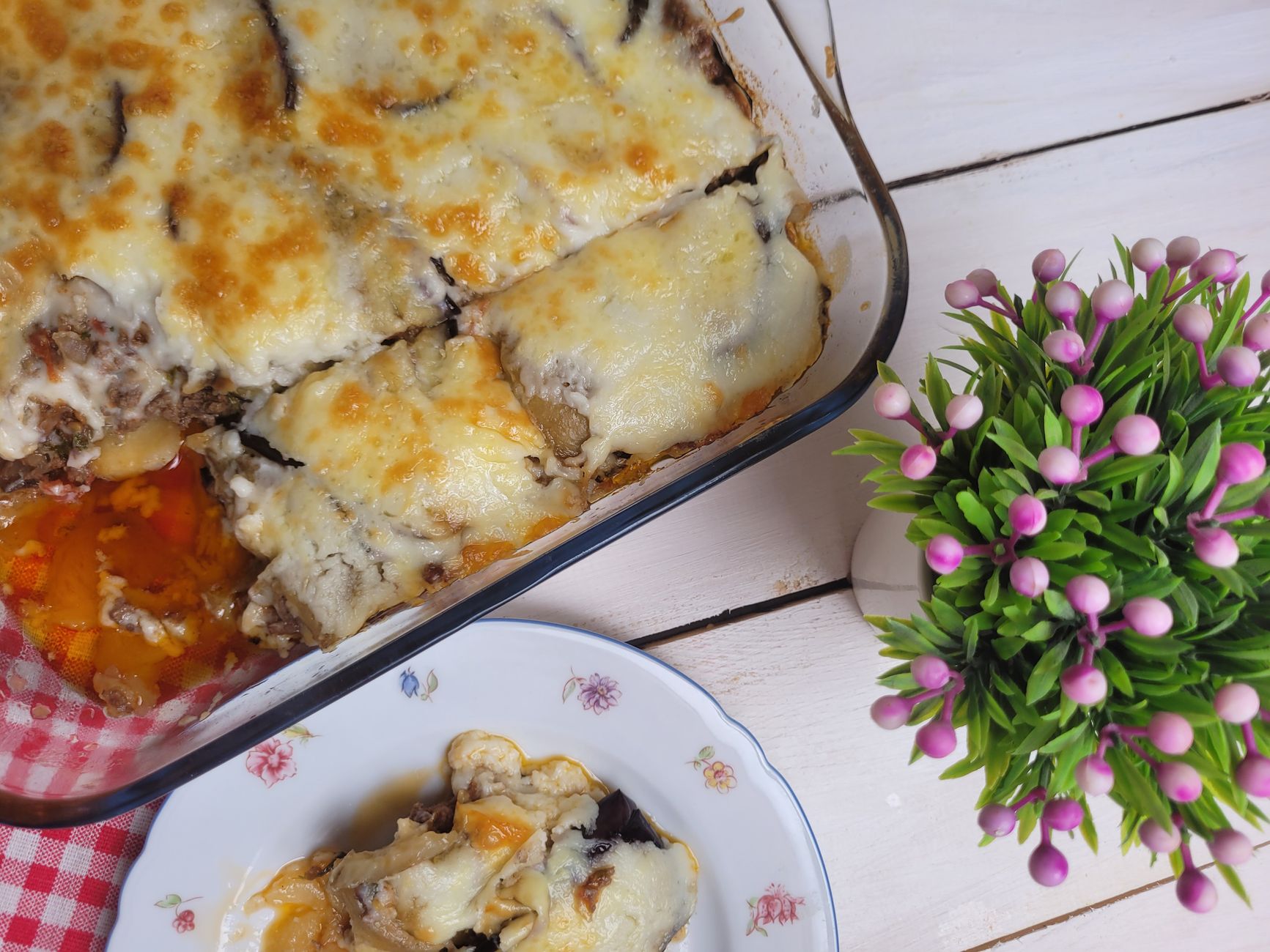 20-Minute Eggplant & Tomato Moussaka