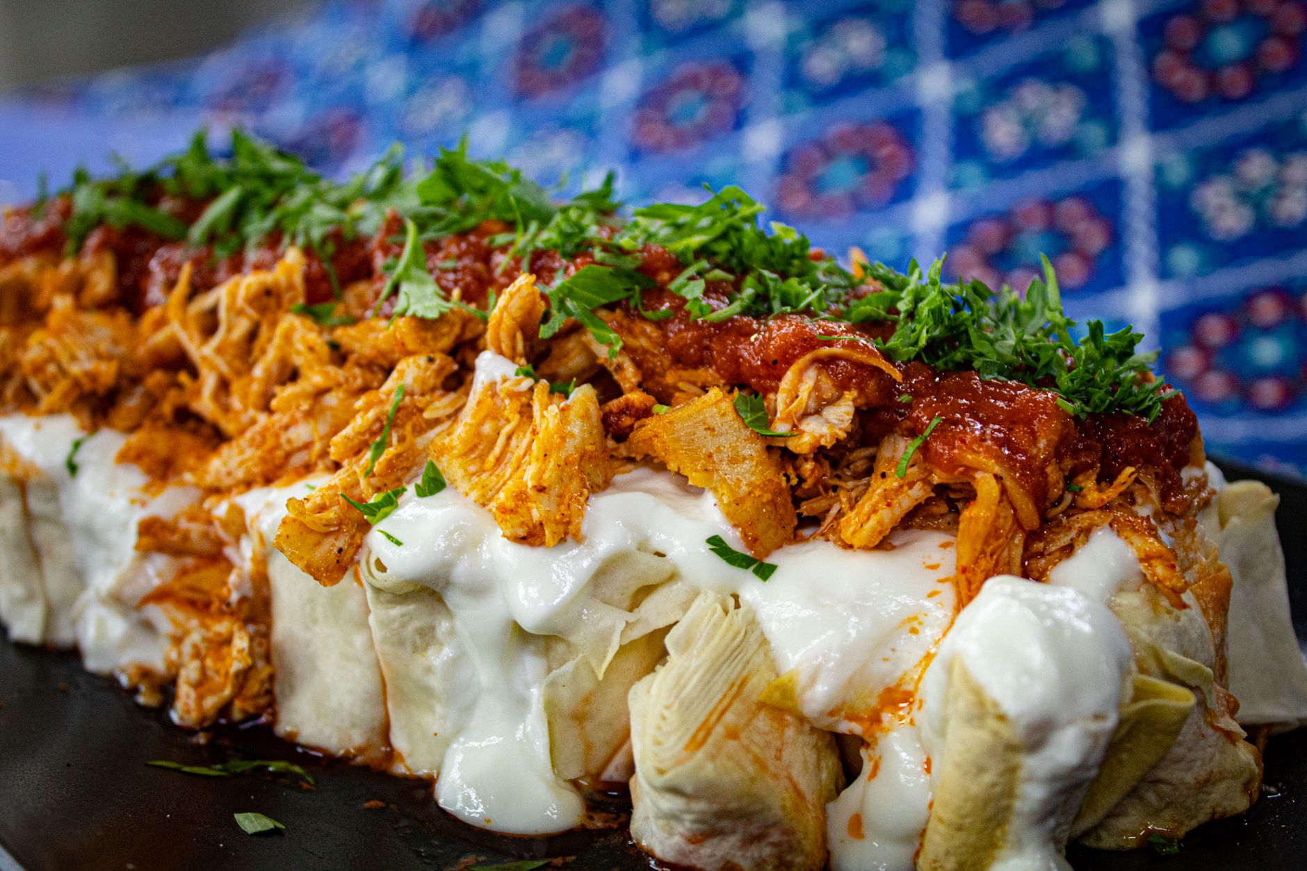 Enchiladas Mineras with Chicken