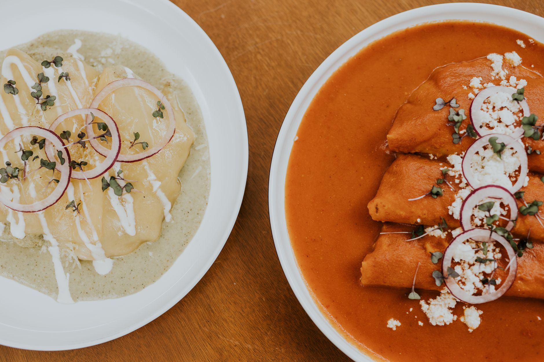 Enchiladas Rojas with Beef and Cheese