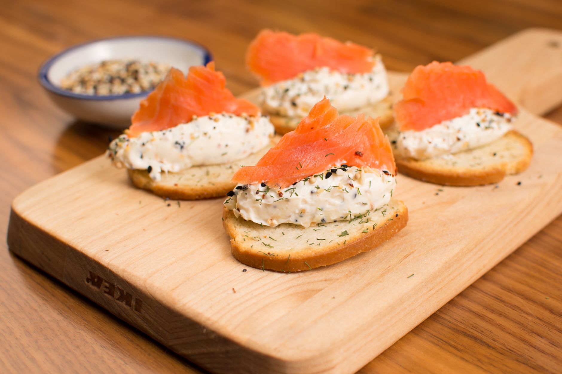 Everything Bagel with Lox & Cream Cheese
