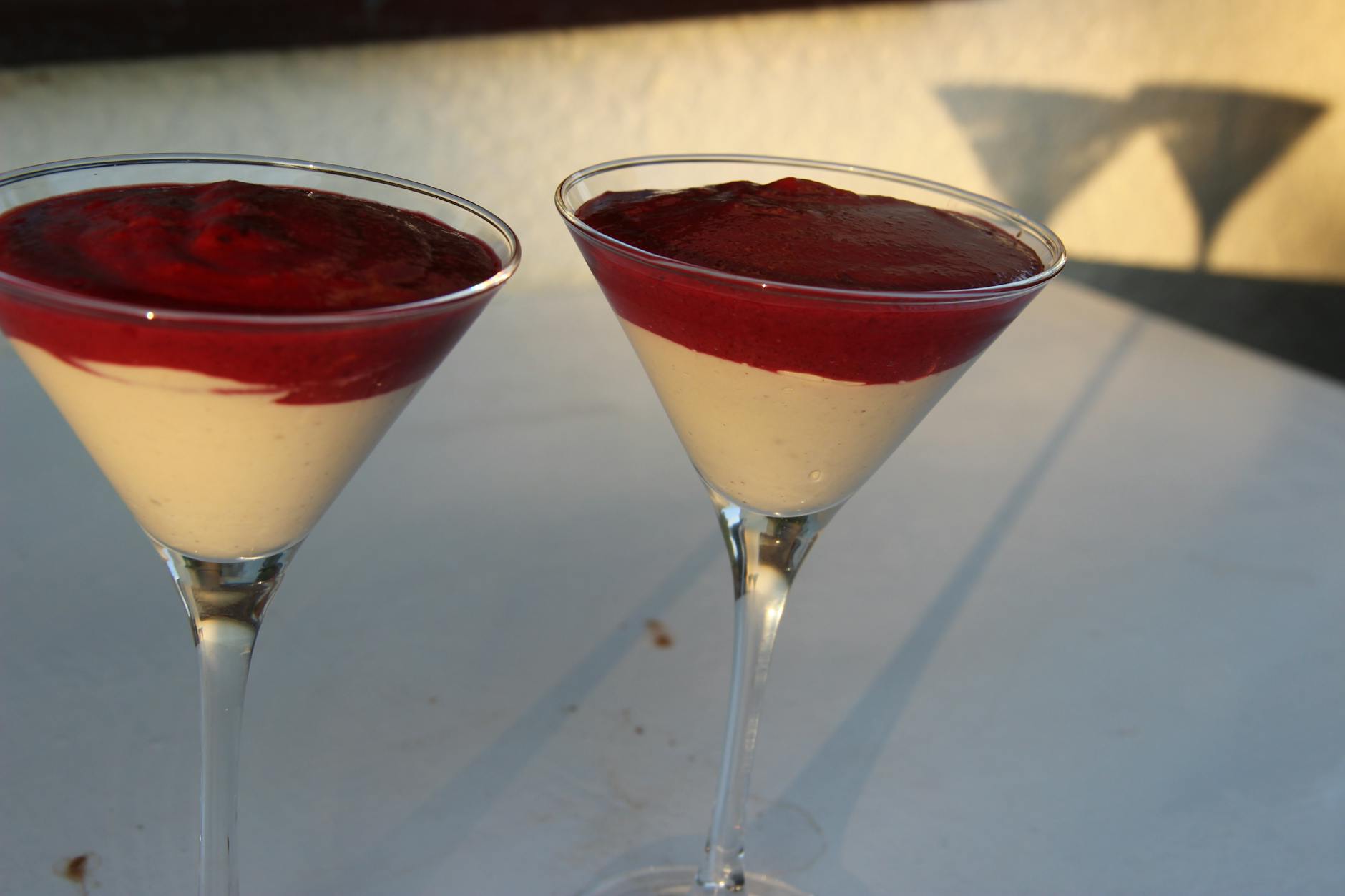 15-Minute Panna Cotta with Berry Sauce