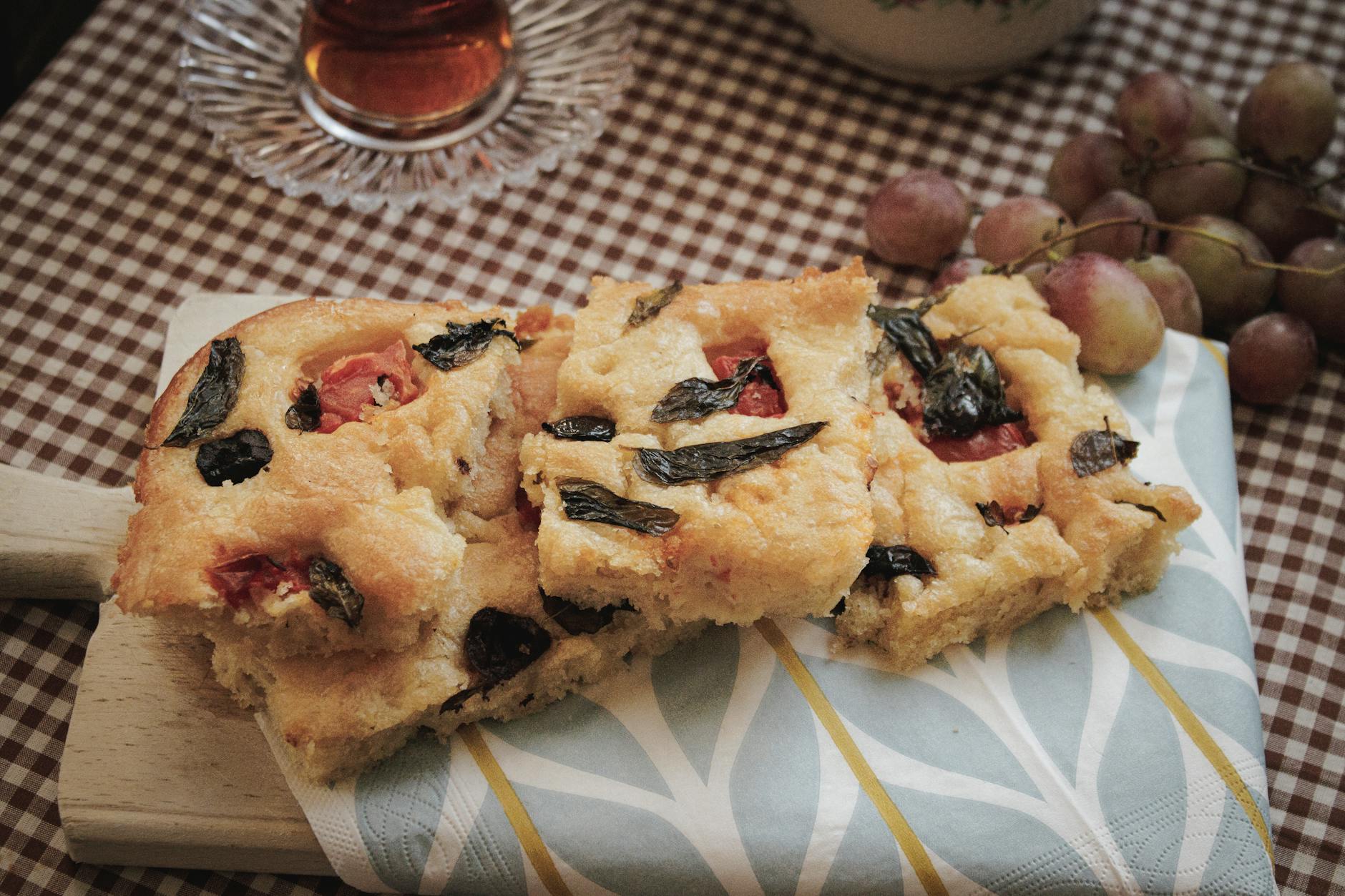 20-Min Focaccia Barese with Tomato & Olives