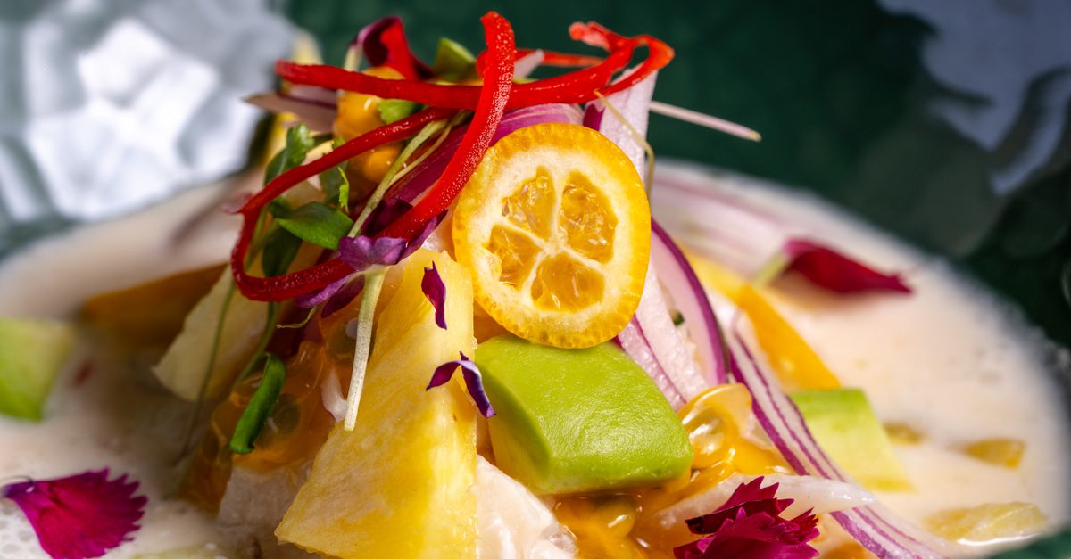 Fresh Ceviche with Lime Citrus