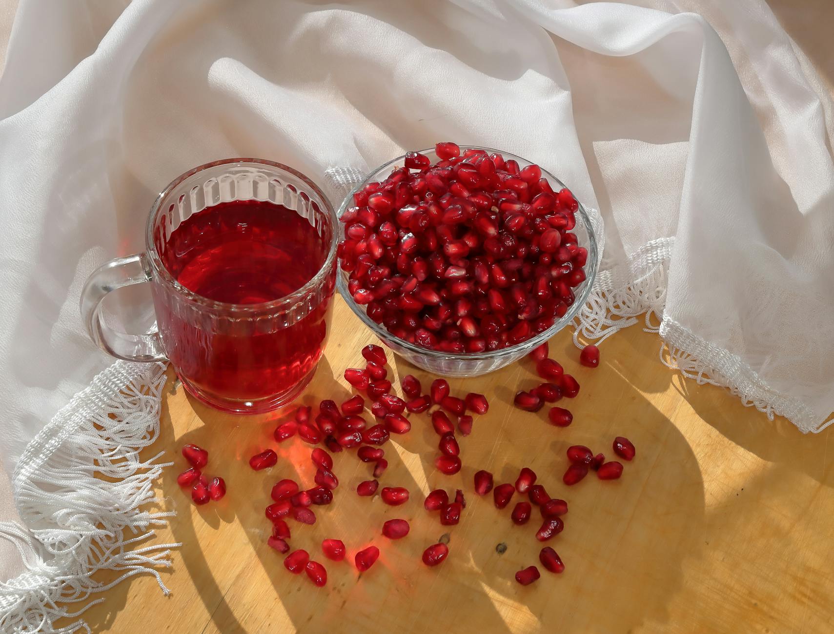 Fresh Pomegranate Juice with Seeds
