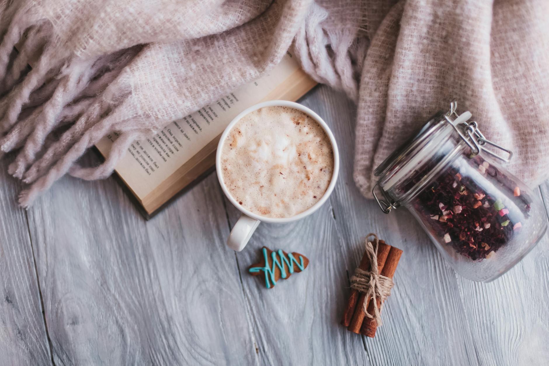 Frothy Mexican Hot Chocolate with Cinnamon