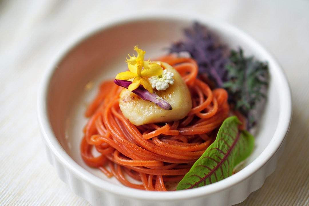Garlic Butter Scallops with Chili Pasta