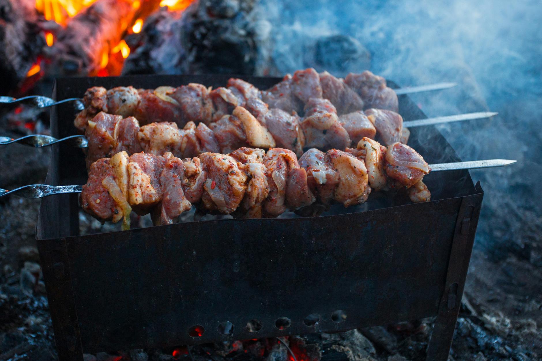 20-Min Garlic Lamb Shish Kebab