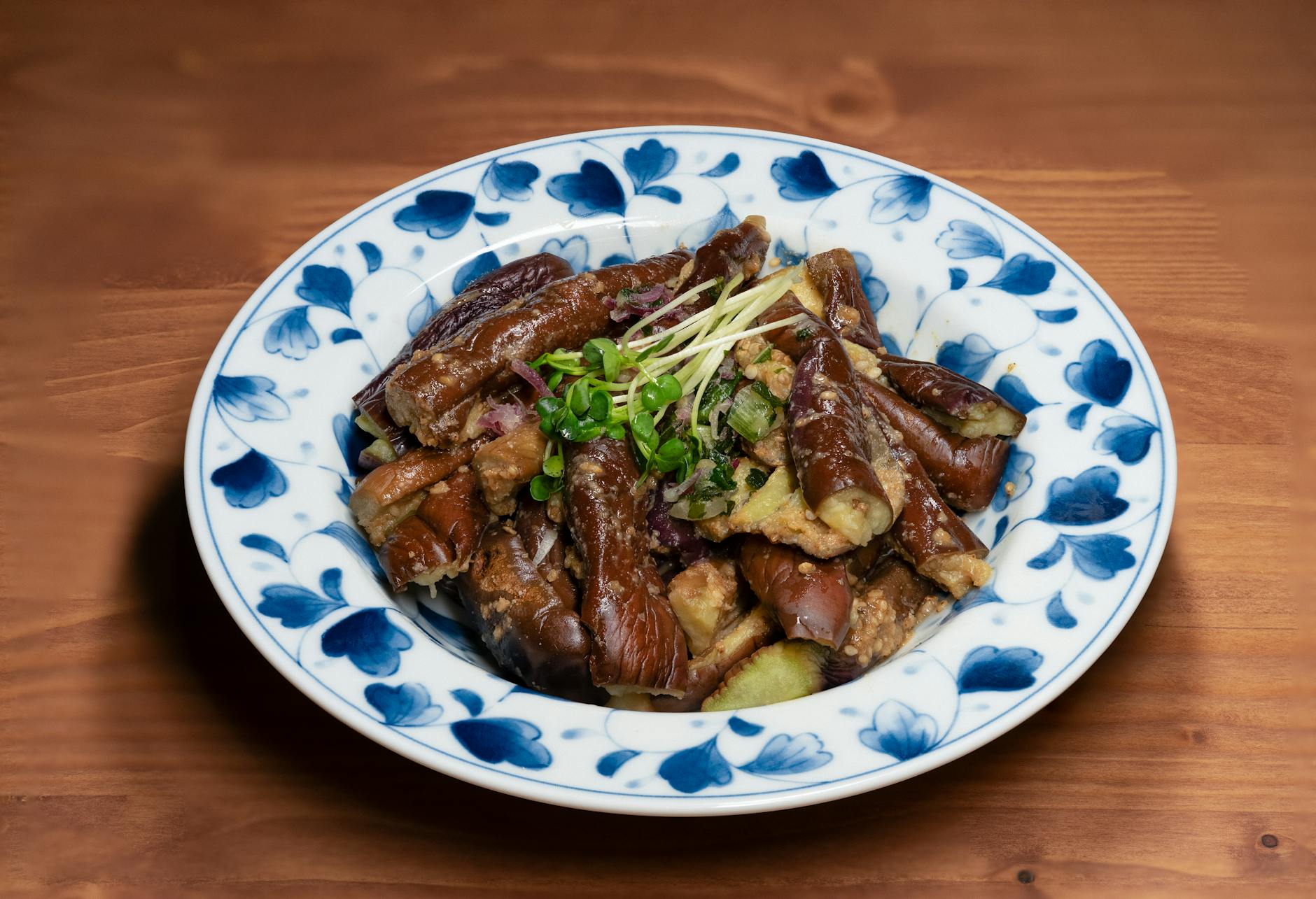 Garlic Soy Braised Eggplant
