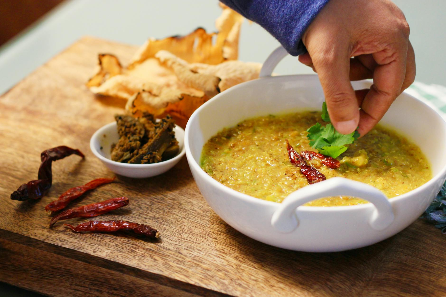 25-Min Ghee Pongal with Crispy Sides