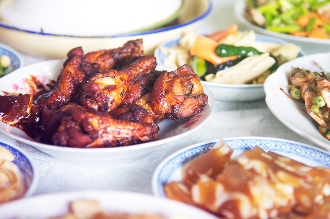 Glossy Soy Chicken Wings with Crispy Veg